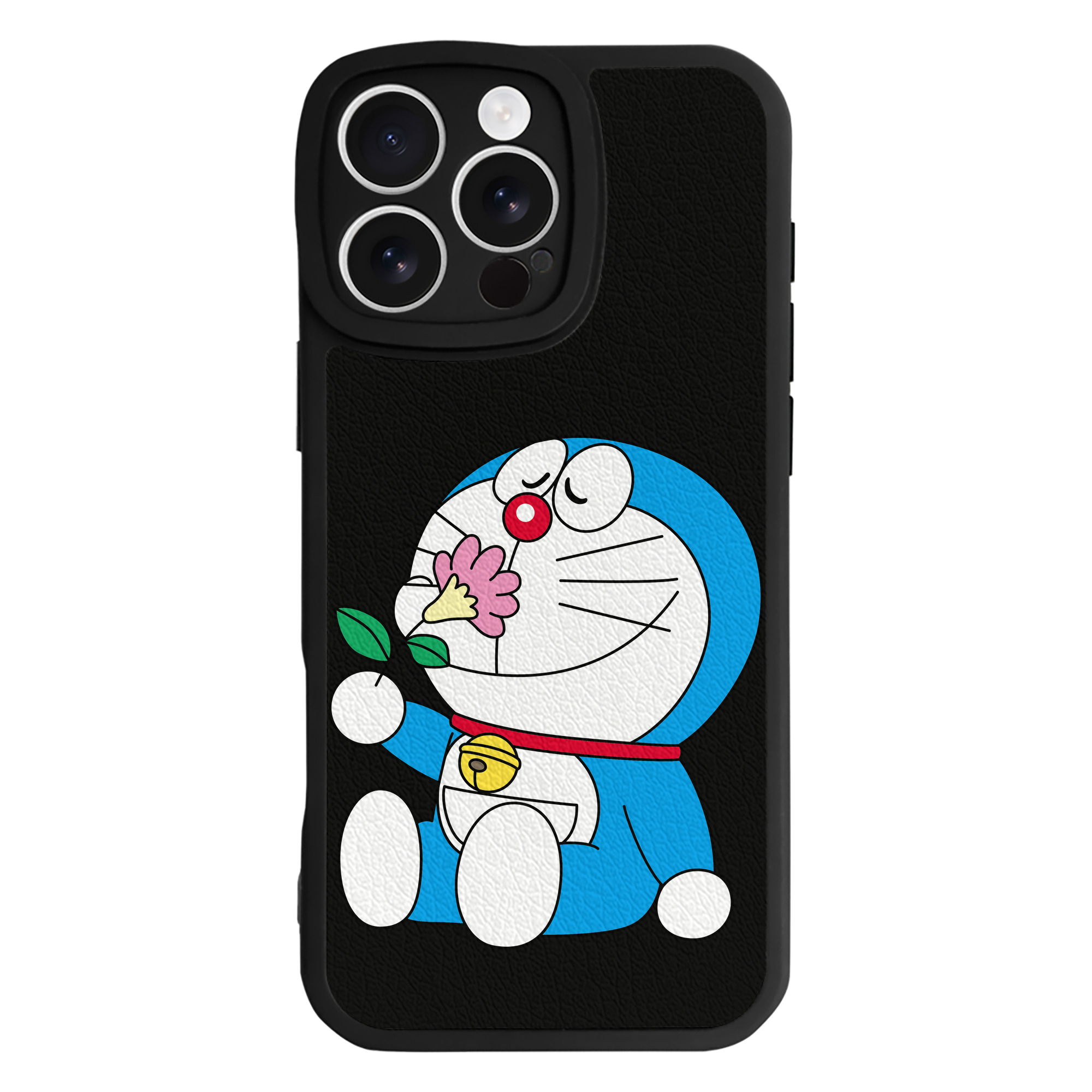 （画像用） ドラえもん Doraemon 【iPhone 16シリーズ対応】シリコンスマホケース（レザー調） 材質：シリコン
